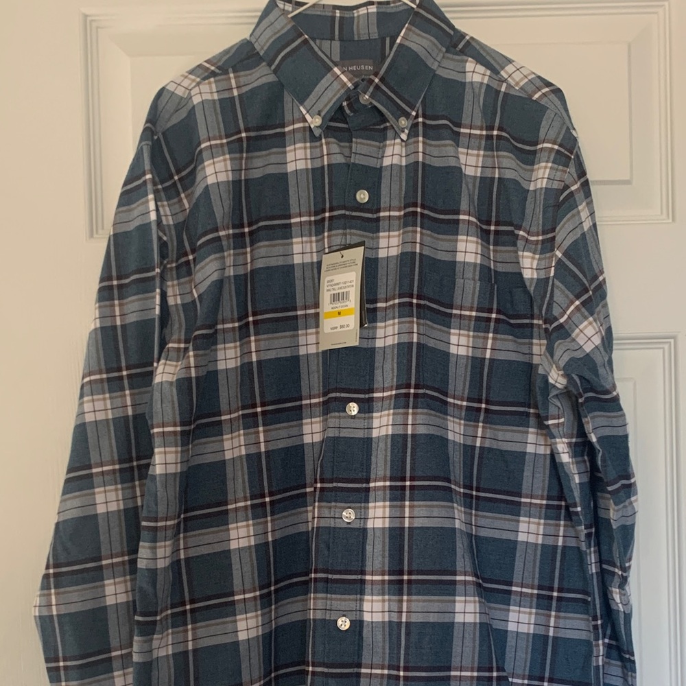 Van Heusen Plaid Shirt (moonlit ocean)